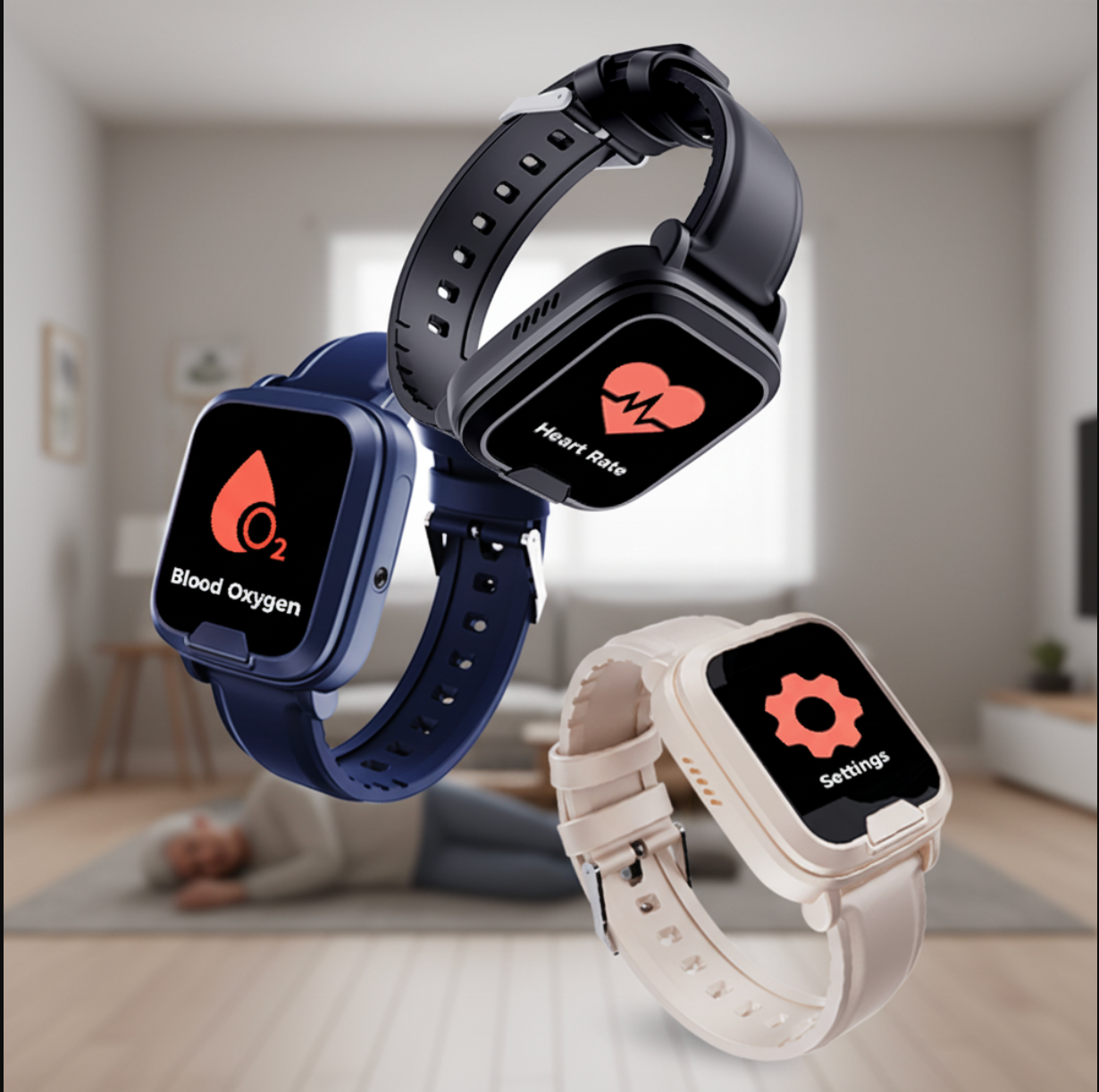 4G GPS Senior Safety Smartwatch