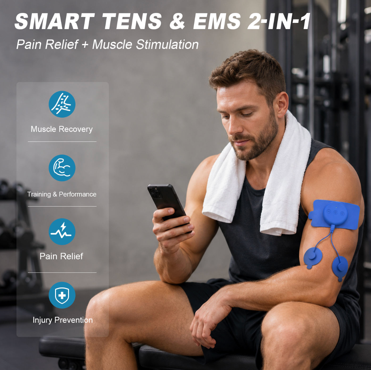 Smart Wireless TENS Muscle Stimulator