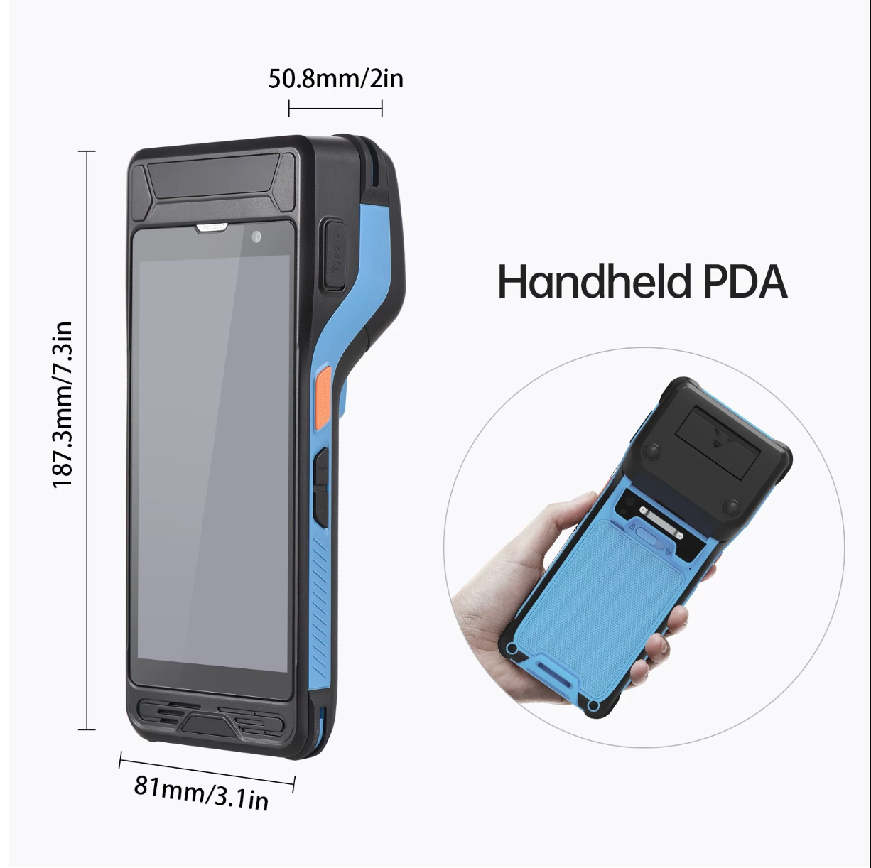 Handheld Smart POS Terminal with Built-In Printer