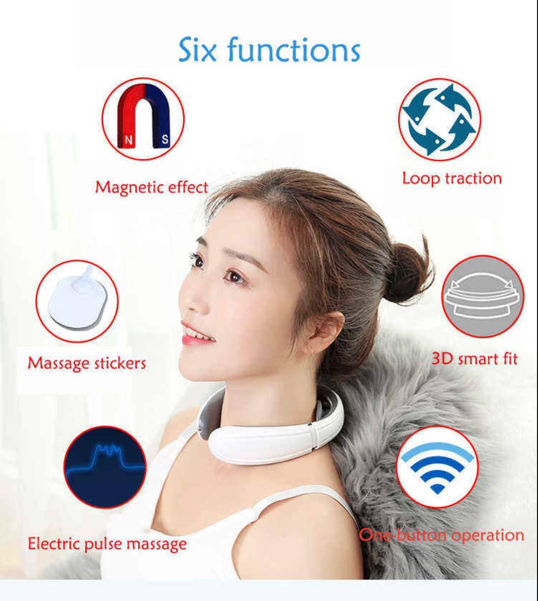 4D Wireless U-Shaped Neck & Shoulder Massager