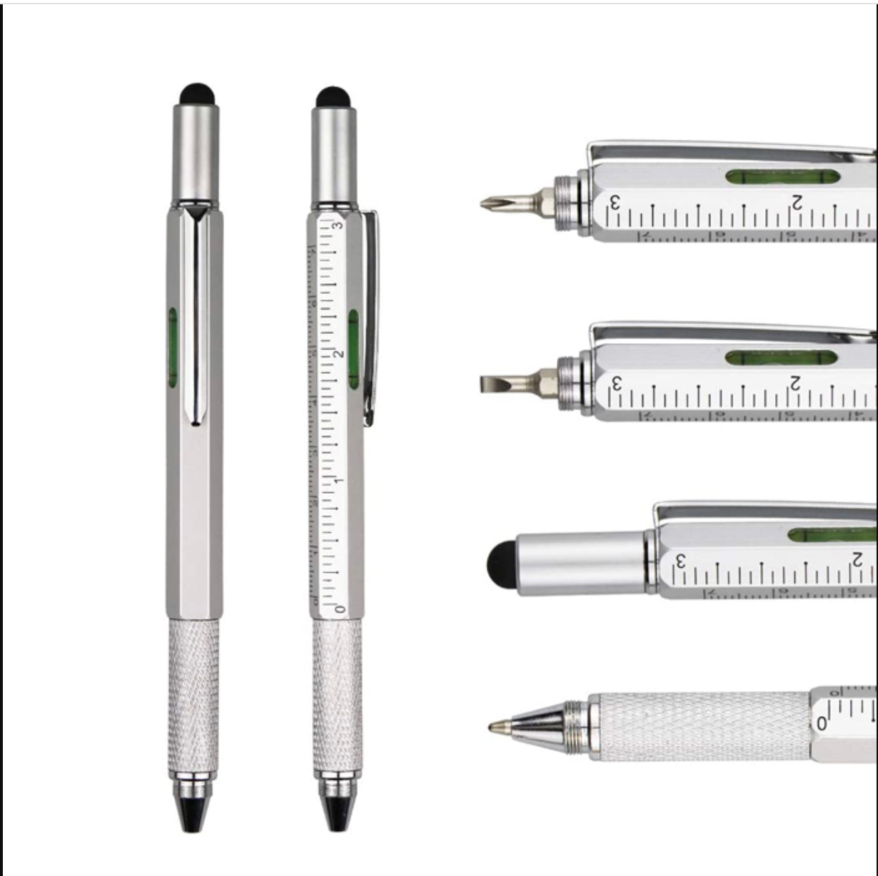 6-in-1 Multi-Tool Pen – Smart Multifunctional Pen with Screwdrivers, Ruler & Stylus